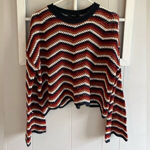 Medium Women’s Forever 21 Colorful Striped Knit Sweater